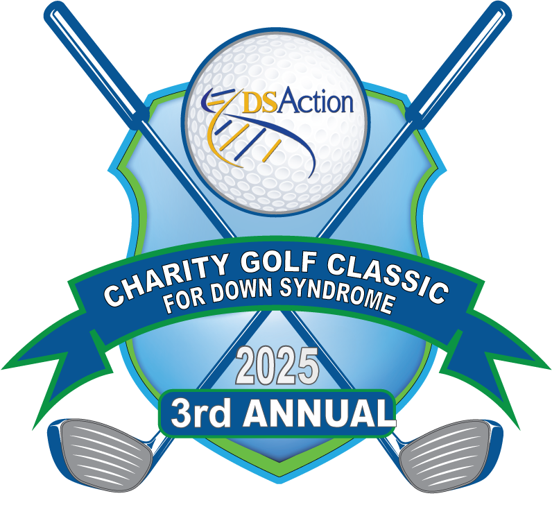 2025 down syndrome action golf tournament logo